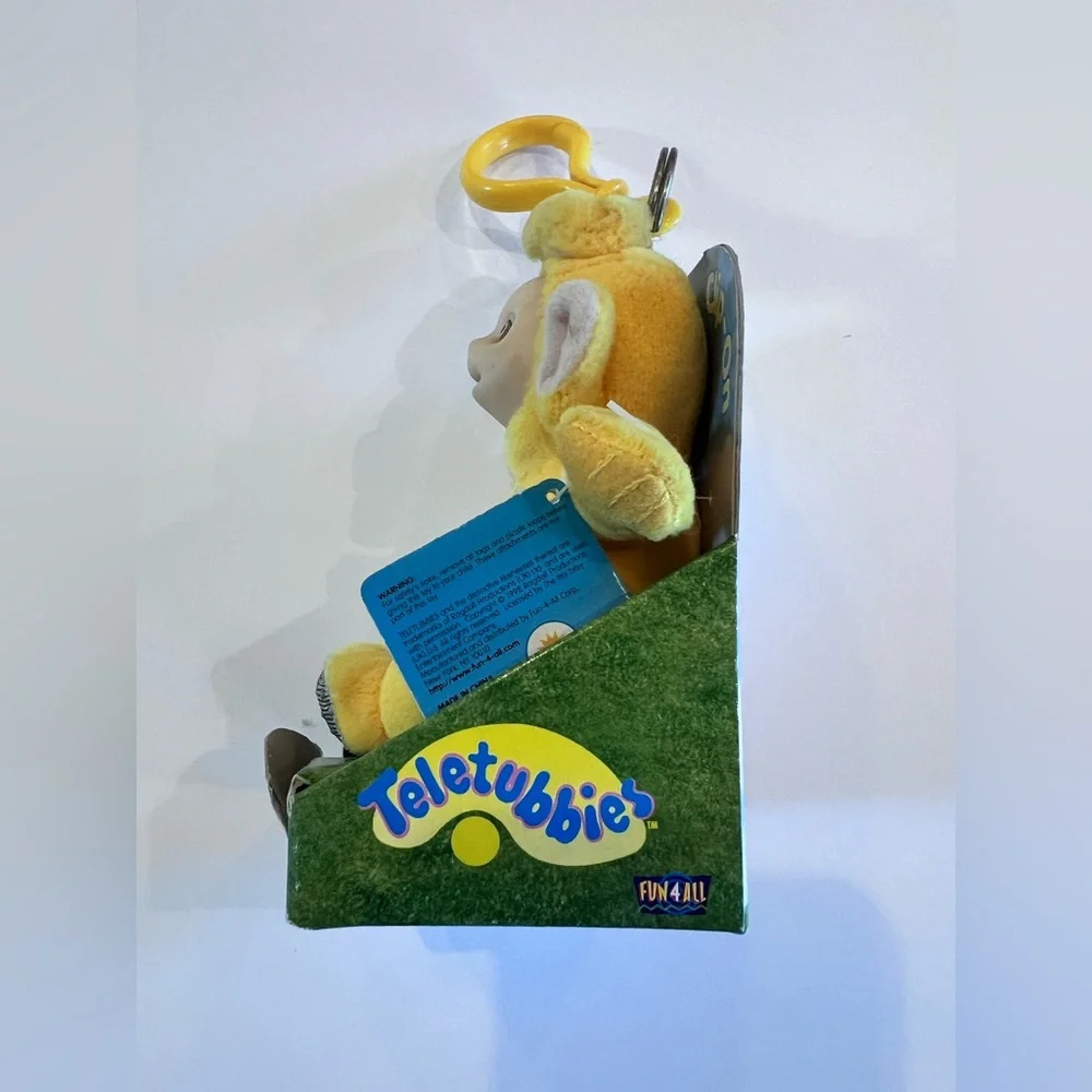 Laa-Laa Yellow Teletubbies Vintage Clip on in original packaging & tags